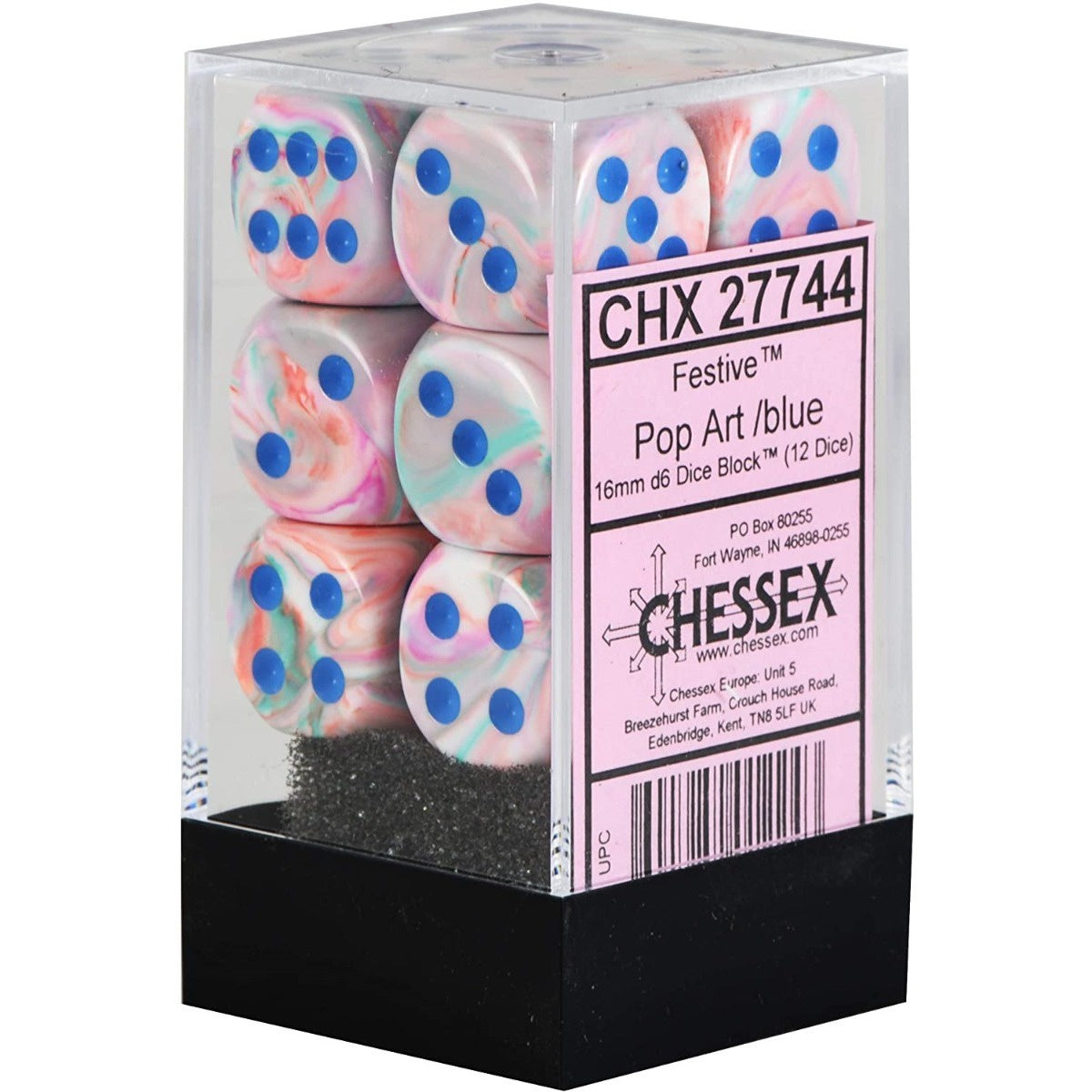 CHX 27744 Festive 16mm d6 Pop Art/Blue Block (12)-1