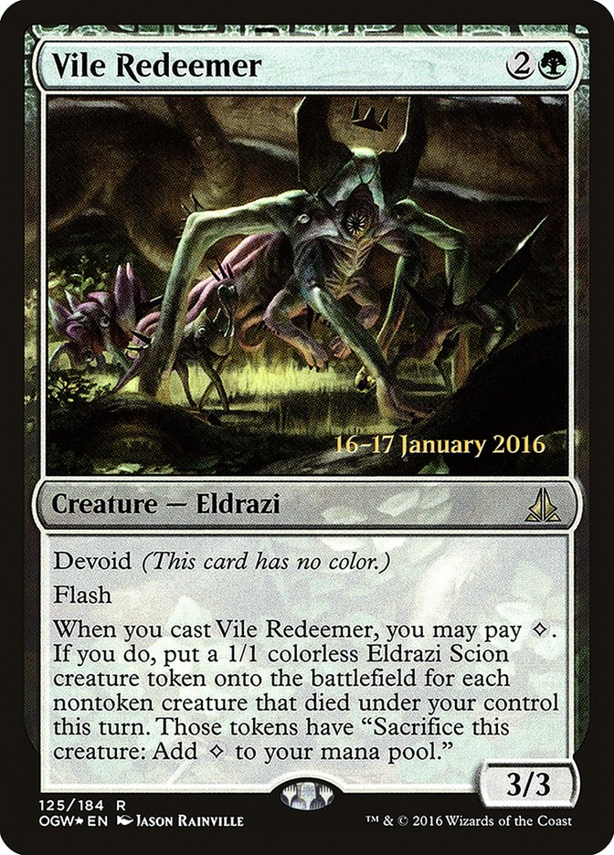 Vile Redeemer [Oath of the Gatewatch Prerelease Promos]-1