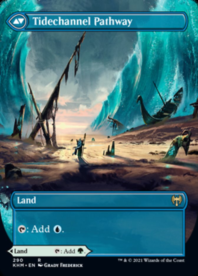 Barkchannel Pathway // Tidechannel Pathway (Borderless Alternate Art) [Kaldheim]-2