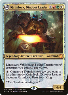 Grimlock, Dinobot Leader // Grimlock, Ferocious King [HasCon 2017]-1