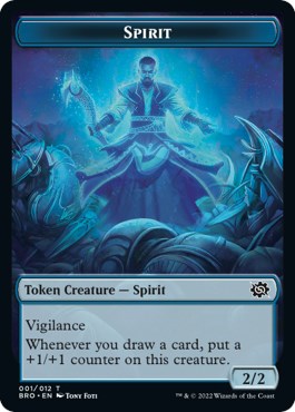 Powerstone // Spirit Double-Sided Token [The Brothers' War Tokens]-2