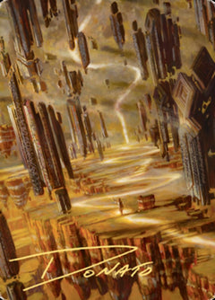 Brightclimb Pathway Art Card (Gold-Stamped Signature) [Zendikar Rising Art Series]-1