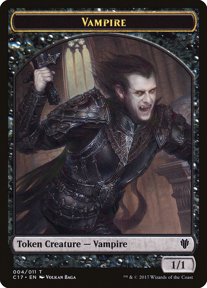 Bat // Vampire Double-Sided Token [Commander 2017 Tokens]-2
