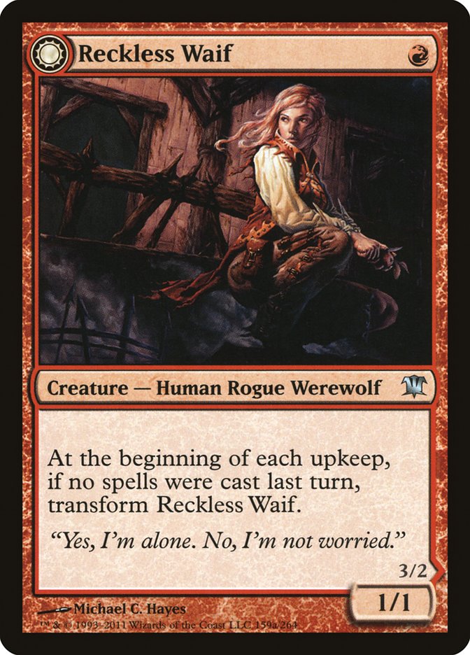 Reckless Waif // Merciless Predator [Innistrad]-1
