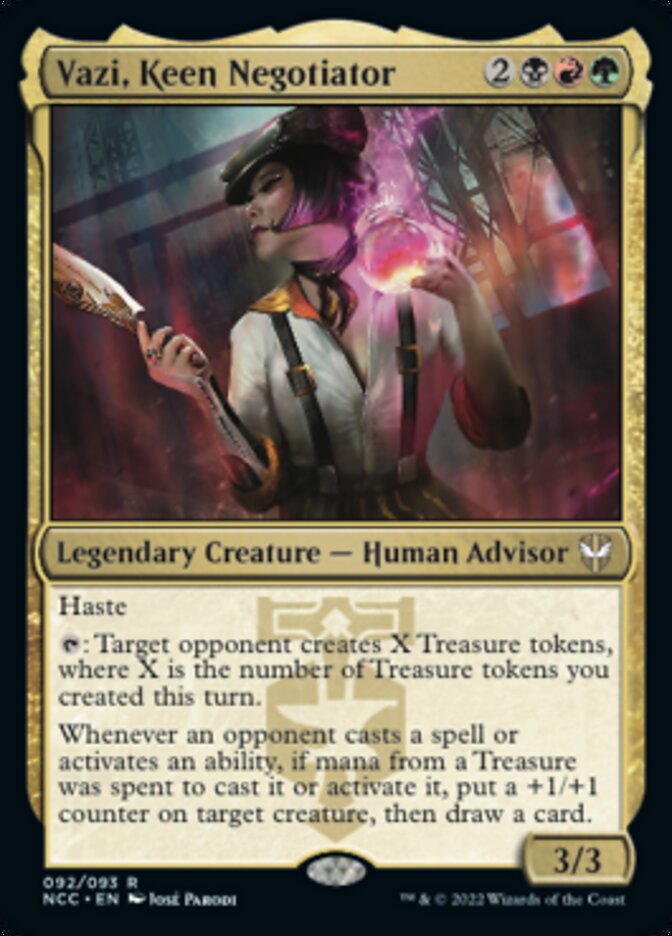 Vazi, Keen Negotiator [Streets of New Capenna Commander]-1