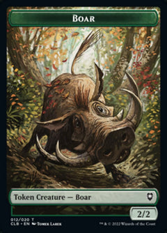 Treasure // Boar Double-Sided Token [Commander Legends: Battle for Baldur's Gate Tokens]-2