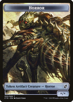 Angel of Sanctions // Horror Double-Sided Token [Commander 2019 Tokens]-2