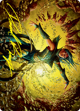 Dragonsguard Elite Art Card (Gold-Stamped Signature) (16/81) [Strixhaven: School of Mages Art Series]-1