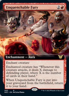 Unquenchable Fury (Extended Art) [Kamigawa: Neon Dynasty Commander]-1