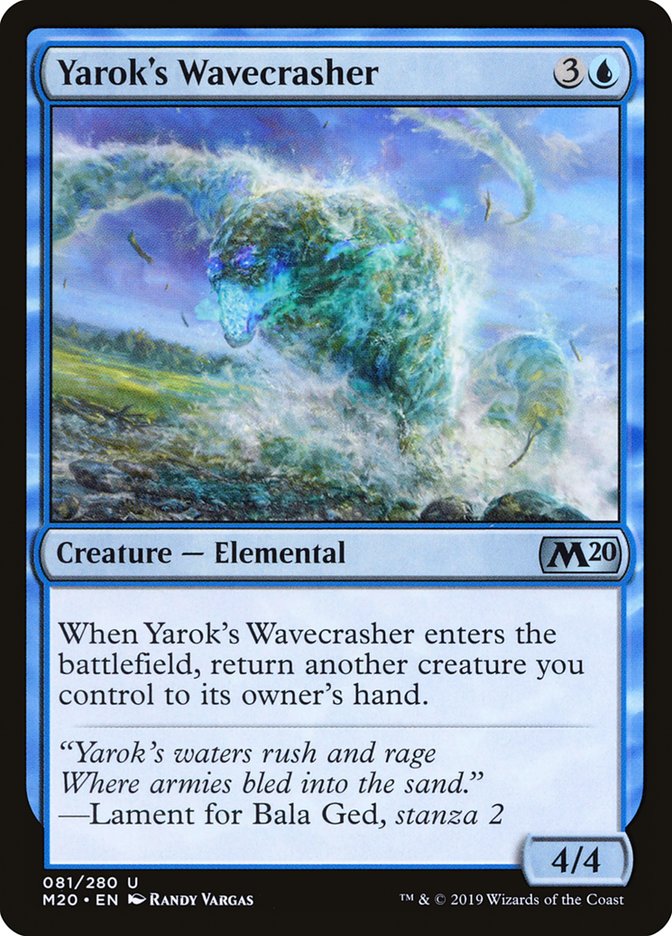 Yarok's Wavecrasher [Core Set 2020]-1