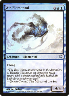 Air Elemental (Premium Foil) [Tenth Edition]-1