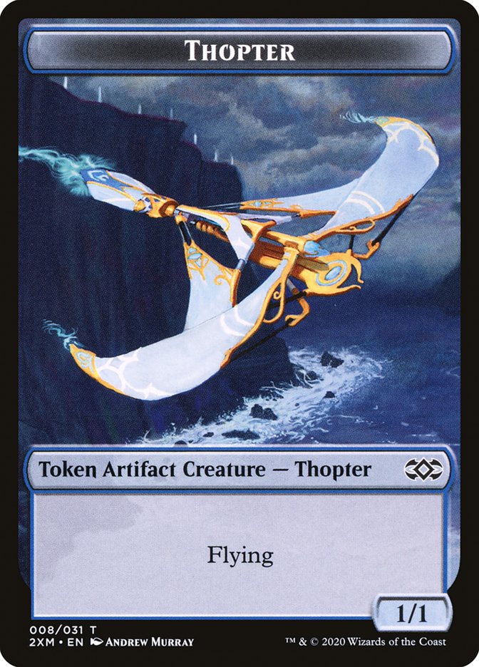 Beast // Thopter (008) Double-Sided Token [Double Masters Tokens]-2