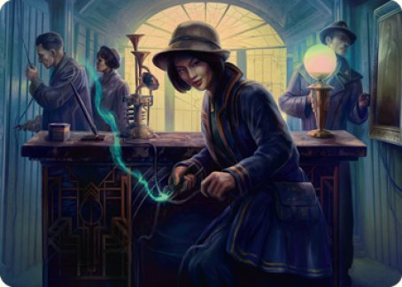 Wiretapping Art Card [Streets of New Capenna Art Series]-1