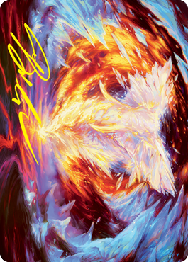 Magma Opus Art Card (Gold-Stamped Signature) [Strixhaven: School of Mages Art Series]-1