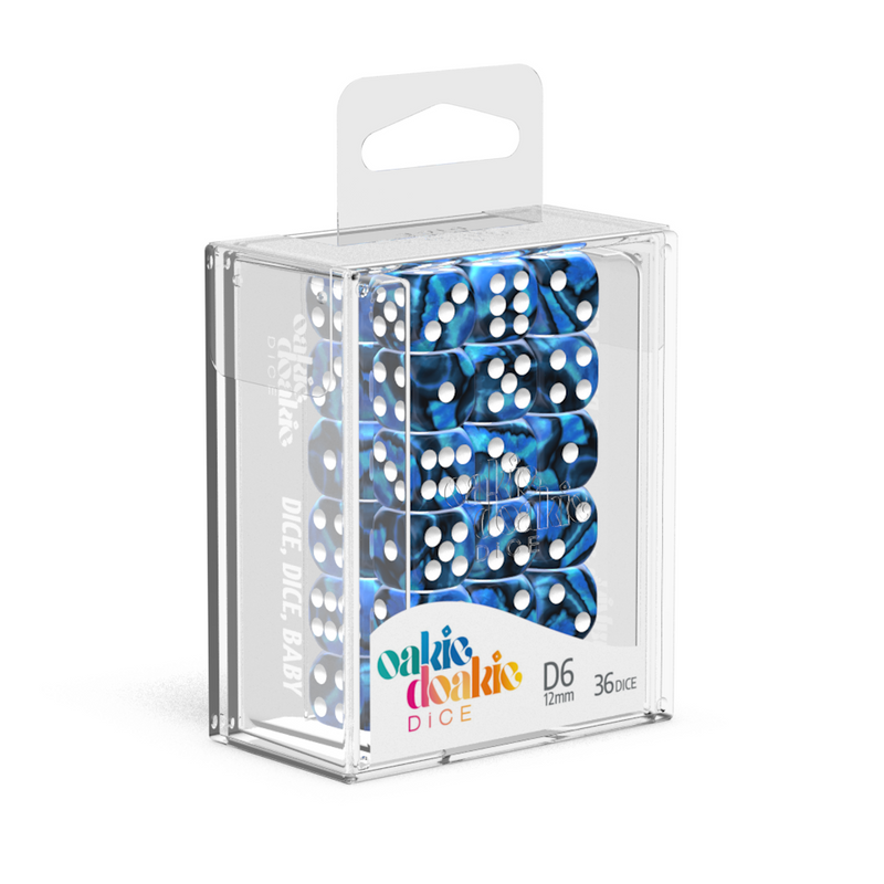 Oakie Doakie Dice D6 12 mm Gemi - Twilight Stone (36)-1