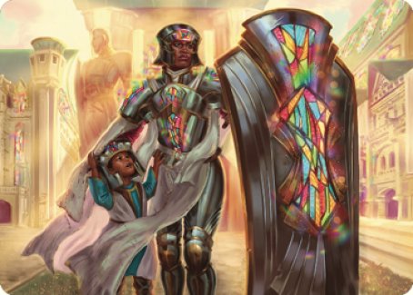 Guardian of New Benalia Art Card [Dominaria United Art Series]-1