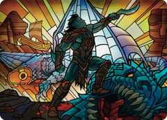 Astor, Bearer of Blades Art Card [Dominaria United Art Series]-1