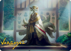 Light-Paws, Emperor's Voice Art Card (Gold-Stamped Signature) [Kamigawa: Neon Dynasty Art Series]-1