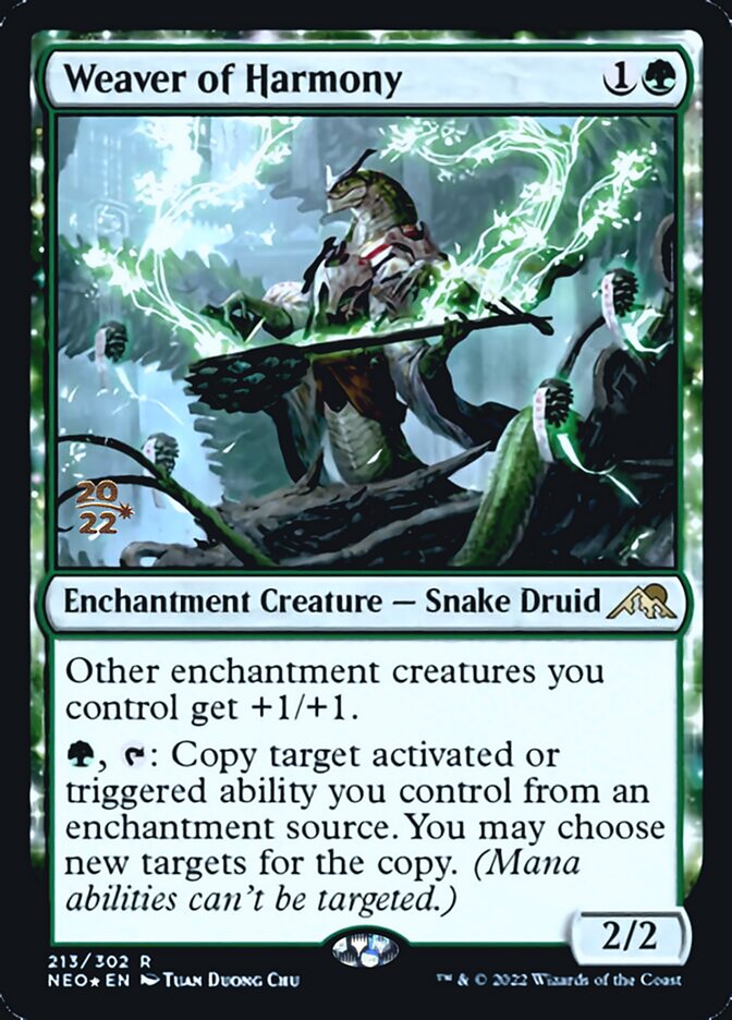Weaver of Harmony [Kamigawa: Neon Dynasty Prerelease Promos]-1