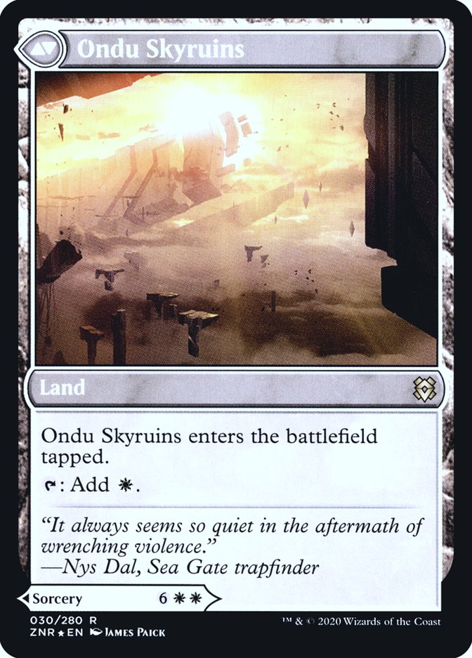 Ondu Inversion // Ondu Skyruins [Zendikar Rising Prerelease Promos]-2