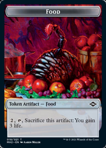 Crab // Food (18) Double-Sided Token [Modern Horizons 2 Tokens]