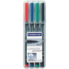 CHX 3154 Lumocolor Markers 4-Pack (1 each Red, Blue, Green, and Black)-1