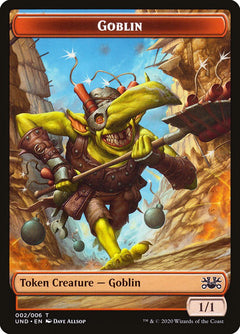 Goblin // Giant Teddy Bear Double-Sided Token [Unsanctioned Tokens]-1