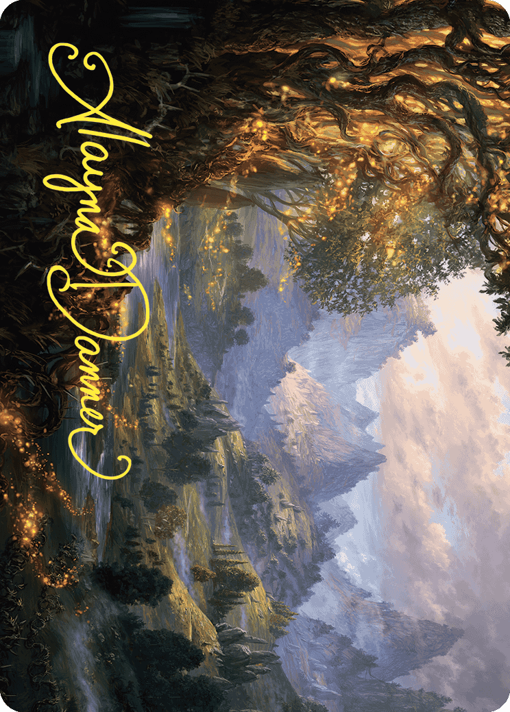 Evolving Wilds Art Card (Gold-Stamped Signature) [Wilds of Eldraine Art Series]-1