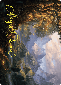 Evolving Wilds Art Card (Gold-Stamped Signature) [Wilds of Eldraine Art Series]-1