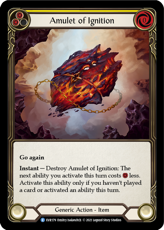 Amulet of Ignition [EVR179] (Everfest)  1st Edition Cold Foil-1