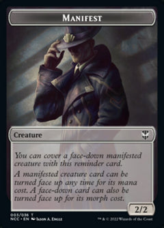 Manifest // Copy Double-Sided Token [Streets of New Capenna Commander Tokens]-1