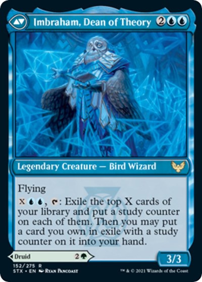Kianne, Dean of Substance // Imbraham, Dean of Theory [Strixhaven: School of Mages Prerelease Promos]-2