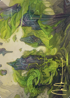 Reclaim the Wastes Art Card (Gold-Stamped Signature) [Zendikar Rising Art Series]-1