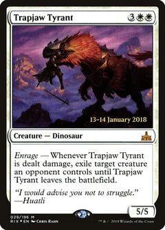 Trapjaw Tyrant [Rivals of Ixalan Prerelease Promos]-1