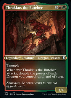 Thrakkus the Butcher (Foil Etched) [Commander Legends: Battle for Baldur's Gate]-1
