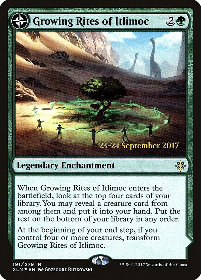 Growing Rites of Itlimoc // Itlimoc, Cradle of the Sun [Ixalan Prerelease Promos]-1