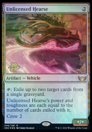 Unlicensed Hearse [Streets of New Capenna Prerelease Promos]-1