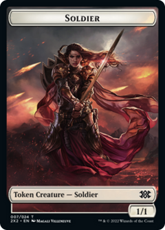 Zombie // Soldier Double-Sided Token [Double Masters 2022 Tokens]-2