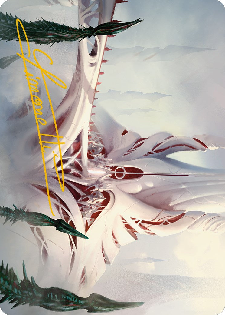 The Fair Basilica Art Card (Gold-Stamped Signature) [Phyrexia: All Will Be One Art Series]-1