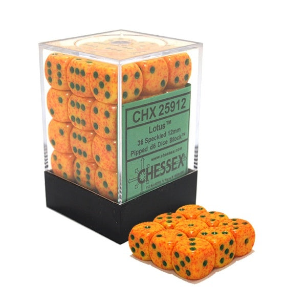 CHX 25912 Speckled 12mm d6 Lotus Block (36)-1