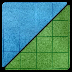 CHX 96465 Reversible Battlemat 1" Squares Blue-Green (23 1/2 x 26)-1