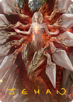Wrenn and Realmbreaker Art Card (Gold-Stamped Signature) [March of the Machine Art Series]-1