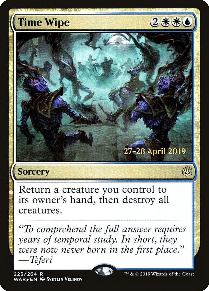 Time Wipe [War of the Spark Prerelease Promos]-1