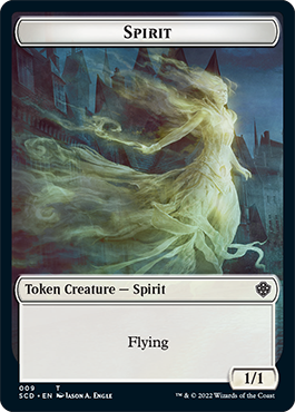 Bird // Spirit Double-Sided Token [Starter Commander Decks]-2