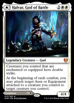 Halvar, God of Battle // Sword of the Realms [Kaldheim]-1