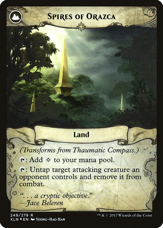 Thaumatic Compass // Spires of Orazca [Ixalan Prerelease Promos]-2