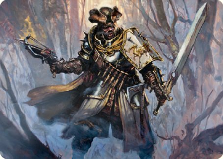 Brutal Cathar Art Card [Innistrad: Midnight Hunt Art Series]-1