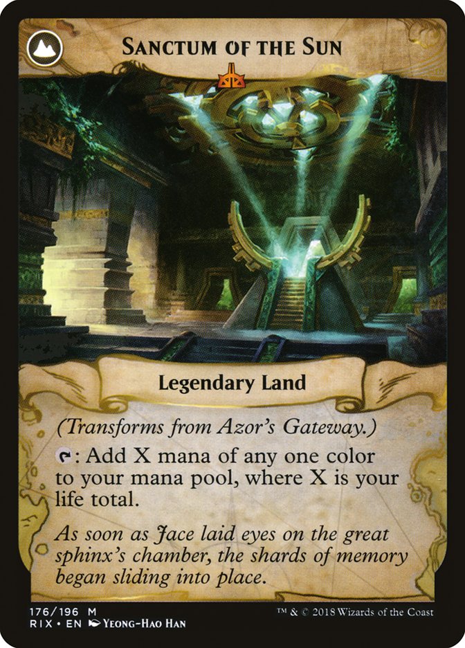 Azor's Gateway // Sanctum of the Sun [Rivals of Ixalan]-2