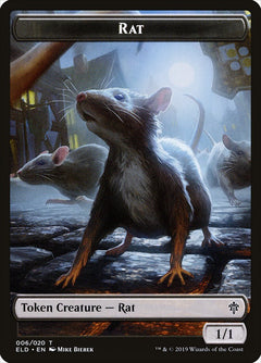 Rat Token [Throne of Eldraine Tokens]-1