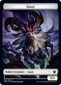 Goat // Human Soldier Double-Sided Token [Theros Beyond Death Tokens]-1